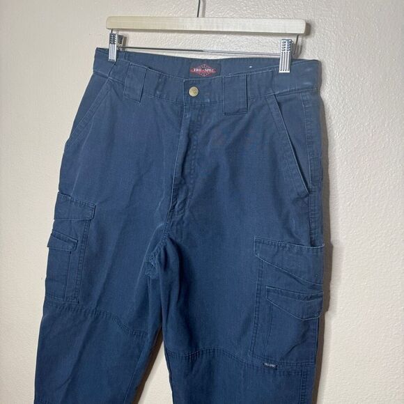 Tru Spec Pants Mens 34/30 Navy Blue Cargo Utility Pockets Tactical Ripstop Work - Picture 2 of 12